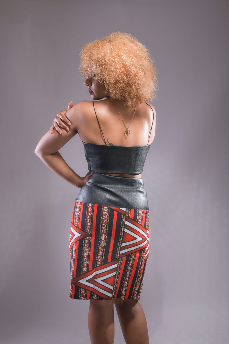 Faux Leather Crop Top