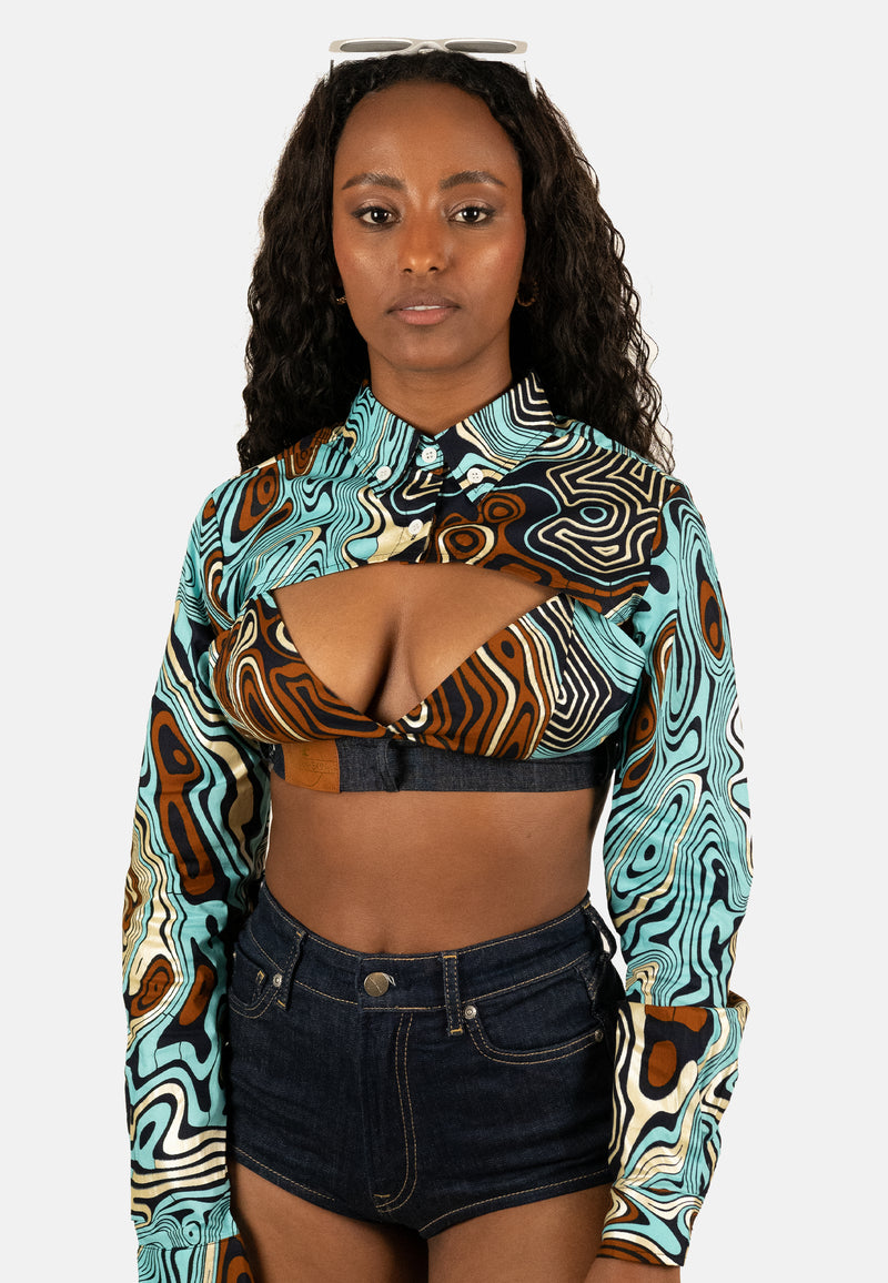 Bra Top Wax Print