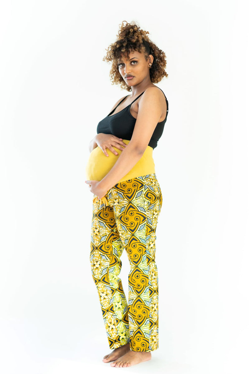 Maternity Slacks Yellow