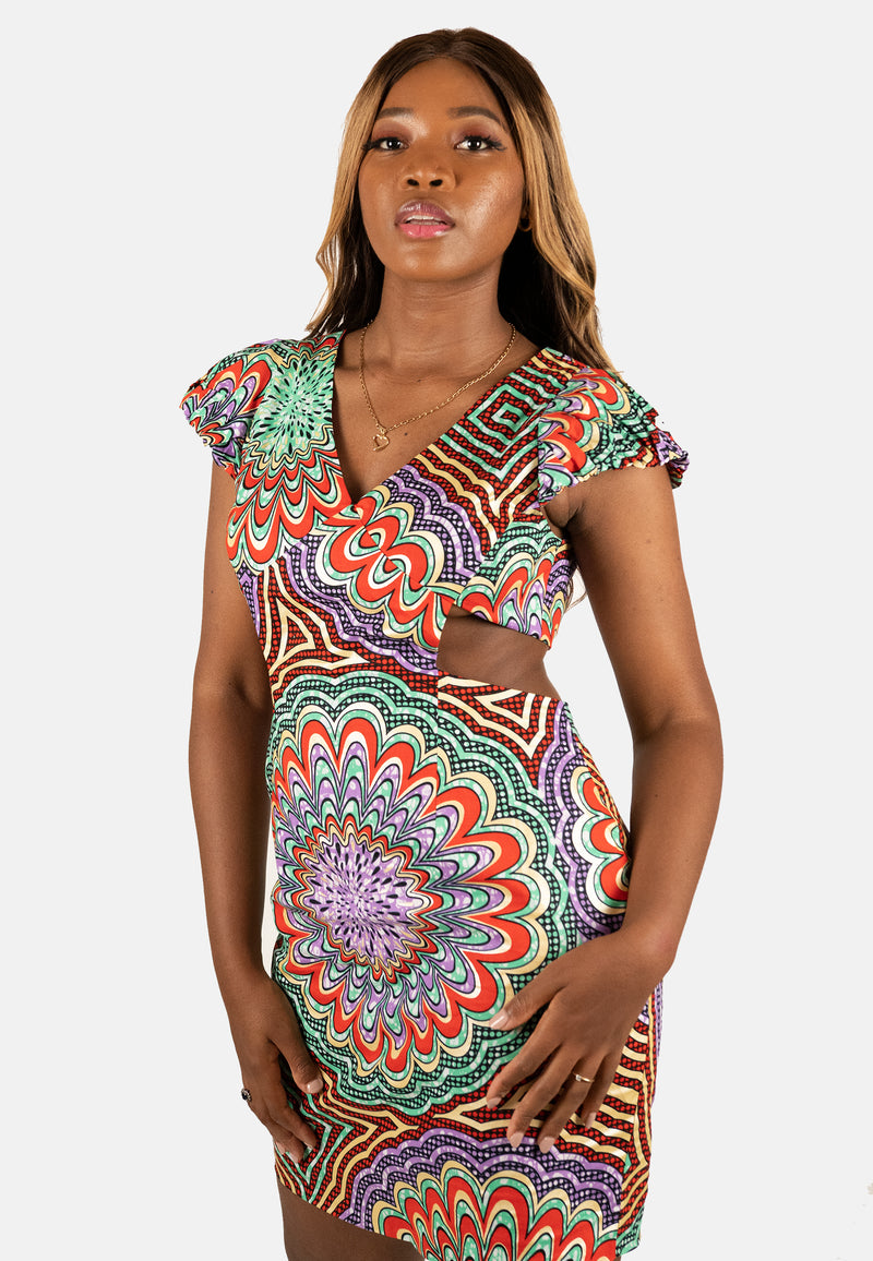 Cut out Dress Purple